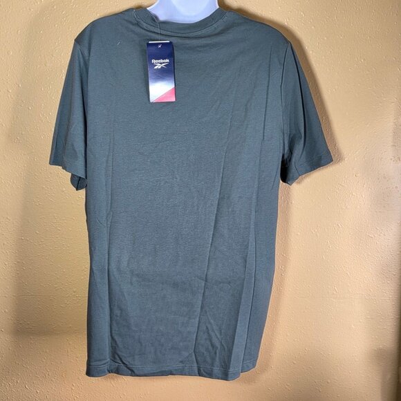 NWT Reebok Women's Vector Graphic Logo Cotton T-Shirt - Escape Green - Picture 2 of 4